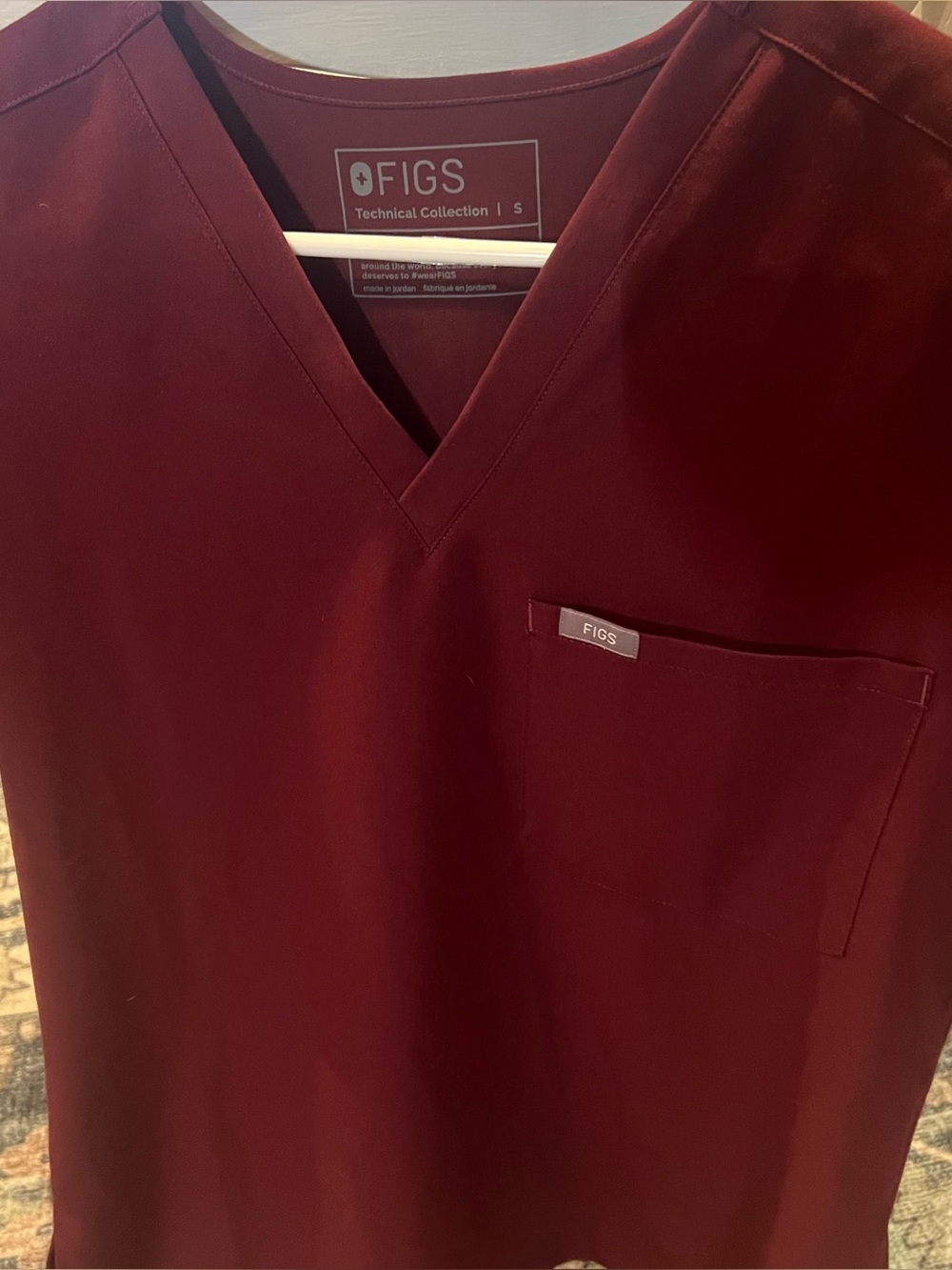 Figs burgundy scrub set
Size S, S/P